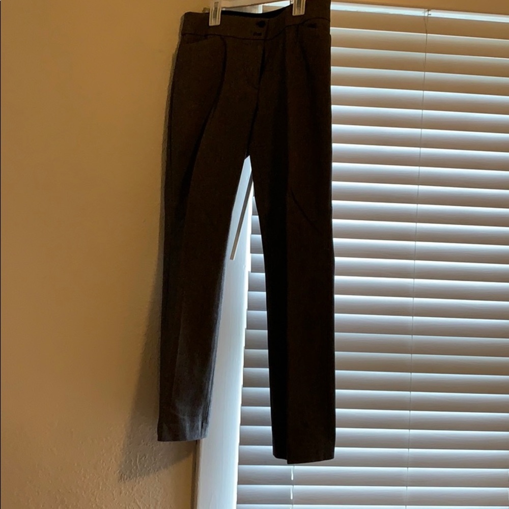 Loft Julie bootcut 6P black & white herringbone